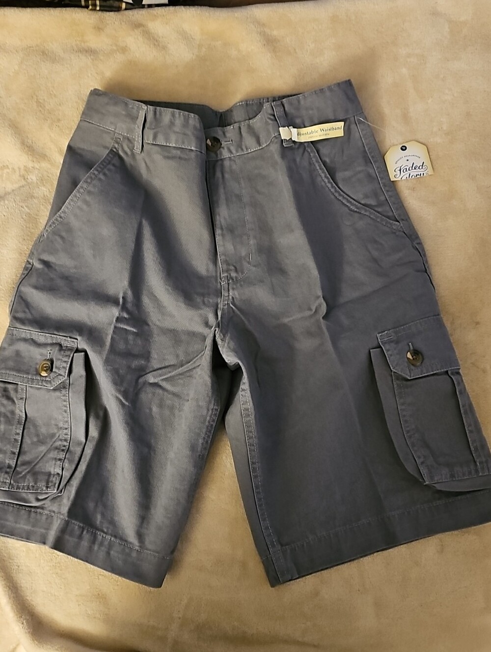 Faded Glory Slate Blue Cargo Shorts for Kids